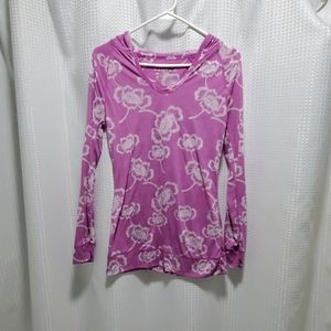 SOYBU long pink rose sweatshirt